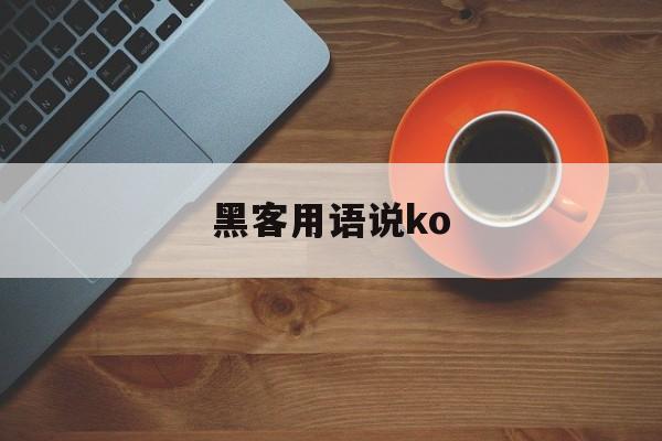 黑客用语说ko（黑客是什么意思）