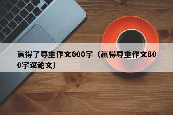 赢得了尊重作文600字（赢得尊重作文800字议论文）