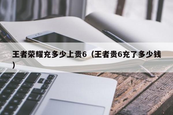 王者荣耀充多少上贵6（王者贵6充了多少钱）