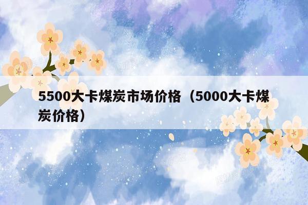 5500大卡煤炭市场价格（5000大卡煤炭价格）