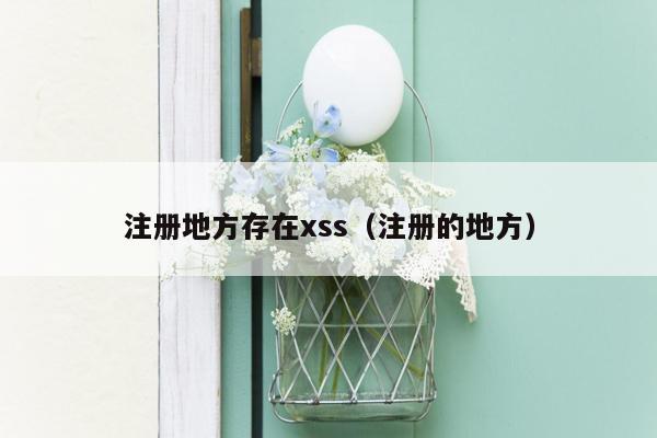 注册地方存在xss（注册的地方）