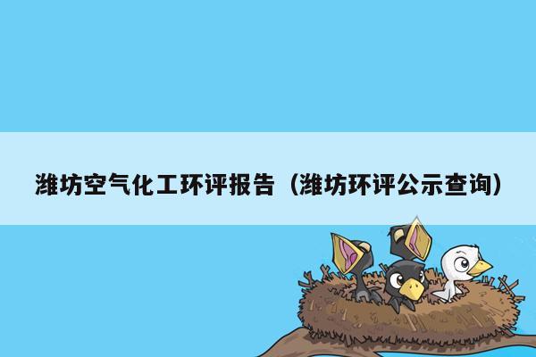 潍坊空气化工环评报告（潍坊环评公示查询）