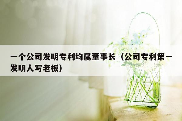 一个公司发明专利均属董事长（公司专利第一发明人写老板）