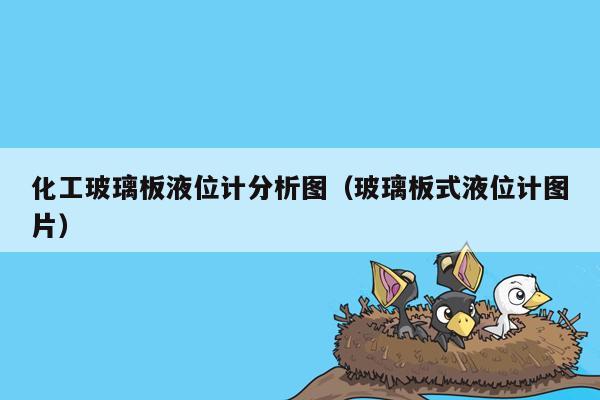 化工玻璃板液位计分析图（玻璃板式液位计图片）