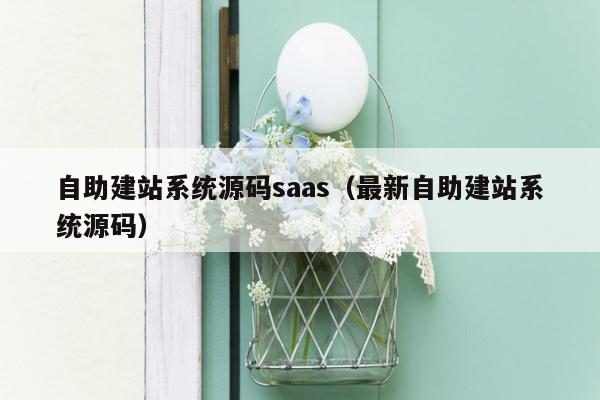 自助建站系统源码saas（最新自助建站系统源码）