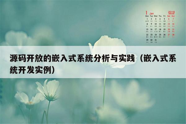 源码开放的嵌入式系统分析与实践（嵌入式系统开发实例）