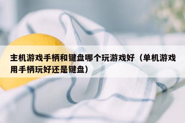 主机游戏手柄和键盘哪个玩游戏好（单机游戏用手柄玩好还是键盘）