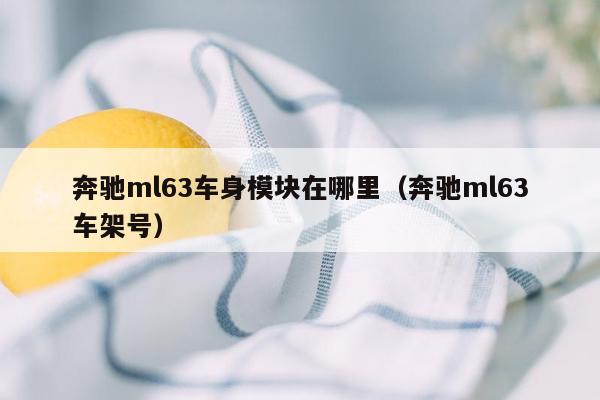 奔驰ml63车身模块在哪里（奔驰ml63车架号）