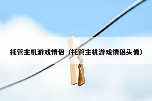 托管主机游戏情侣（托管主机游戏情侣头像）