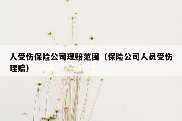 人受伤保险公司理赔范围（保险公司人员受伤理赔）