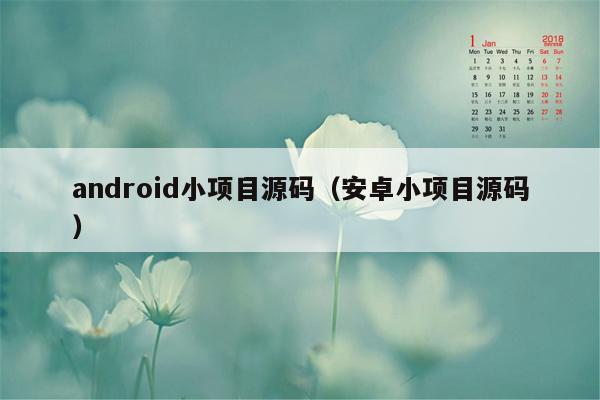 android小项目源码（安卓小项目源码）