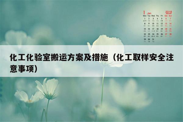 化工化验室搬运方案及措施（化工取样安全注意事项）