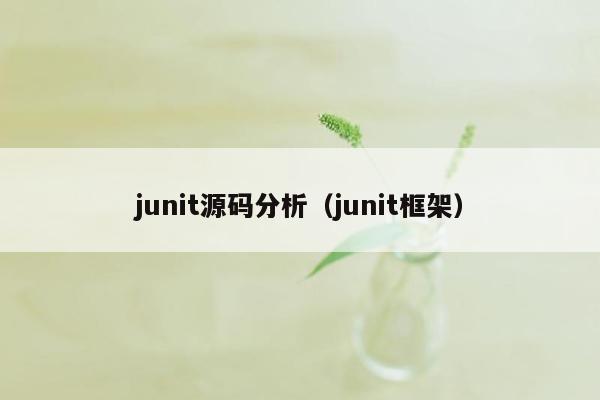 junit源码分析（junit框架）