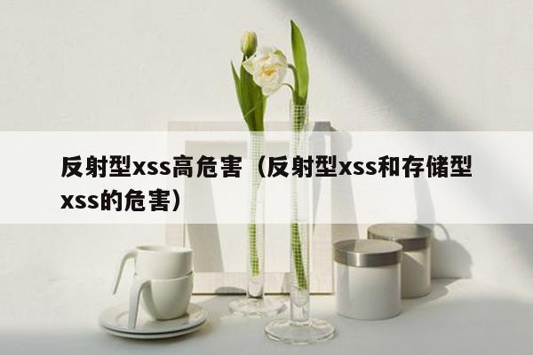 反射型xss高危害（反射型xss和存储型xss的危害）