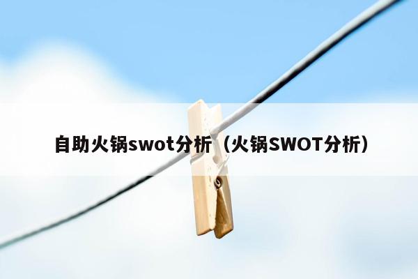 自助火锅swot分析（火锅SWOT分析）