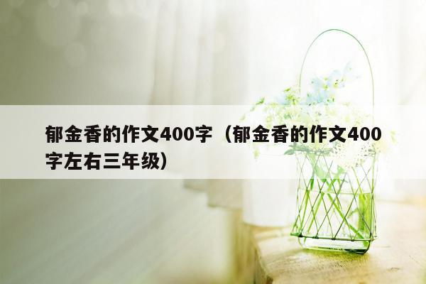 郁金香的作文400字（郁金香的作文400字左右三年级）