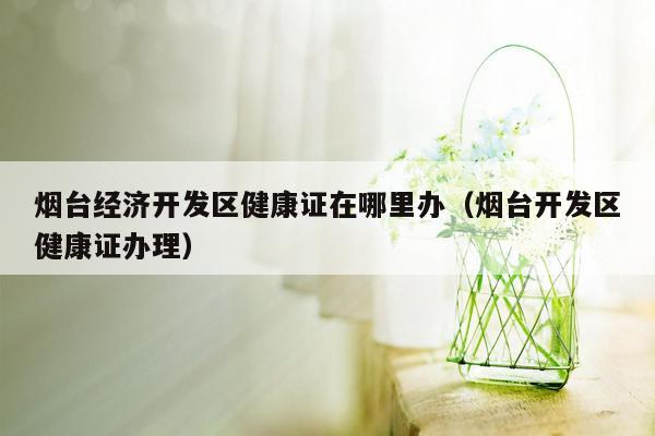 烟台经济开发区健康证在哪里办（烟台开发区健康证办理）